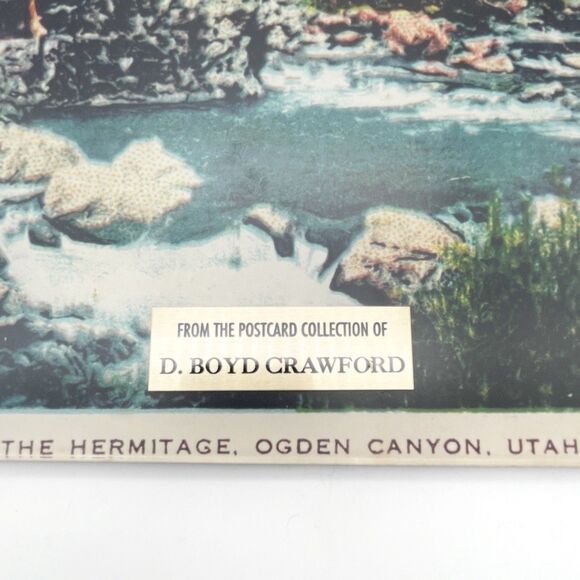 Vintage Ogden Utah The Hermitage Acrylic Display Postcard Print Matte Finish Art - Picture 3 of 6